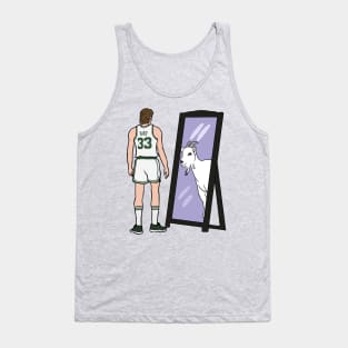 Larry Bird Mirror GOAT Tank Top